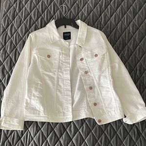 Calvin Klein Women's White Denim Jacket